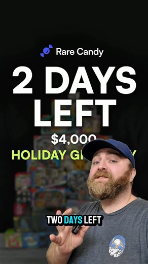 Rare Candy on Instagram: "2 DAYS LEFT BEFORE WE GIVE IT ALL AWAY! How to Enter: Every 1 Scan is 1 Entry Every 1 Add is 1 Entry *Must have at least 10 items in your collection to qualify as the winner! Winner is chosen January 1st, 2026! #pokemon #pokemontcg #pokémon #pokémoncards"