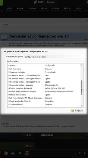 Coldzera reveals his Nvidia configuration #cs2 #counterstrike #csgo #config #configuration #nvidi...