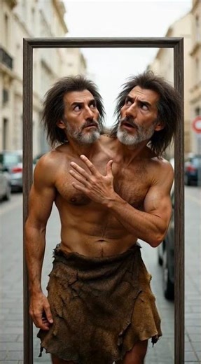 Homo Erectus Encounters a Mirror for the First Time