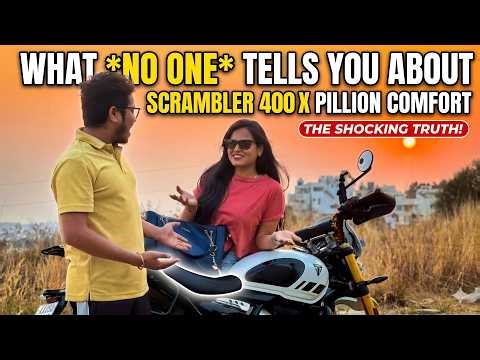🌟 5,000+ km Later: Long distance Pillion Review: Triumph Scrambler 400XC | Pros, Cons & Mods!