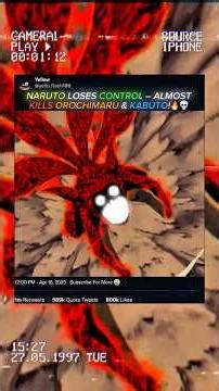 NARUTO LOSES CONTROL – ALMOST KILLS OROCHIMARU & KABUTO!🔥💀