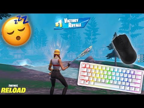 Razer huntsman mini ASMR Chill😴 Reload RANKED | Fortnite gameplay 😴