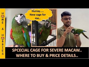 Unboxing special cage for severe macaw || Where to buy cage & price details || Cage for macaw..