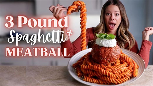 Making a Giant Meatball for the Ultimate Spaghetti Challenge!