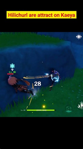 KAEYA vs LVL 18 HILICHURLS! 😱 Can He Survive the Ambush? ❄️⚔️#genshinimpact