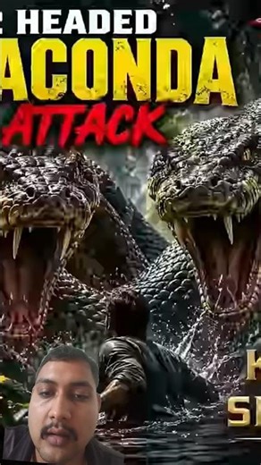 2 Headed Anaconda Attack+22 | King of Snake | Part 1#shorts#anaconda#snakeattack#giantsnake