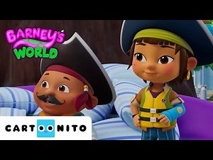 Barney the Pirate 🦜🌴⚓ 💜 | Barney's World | Cartoonito | Cartoons for Kids