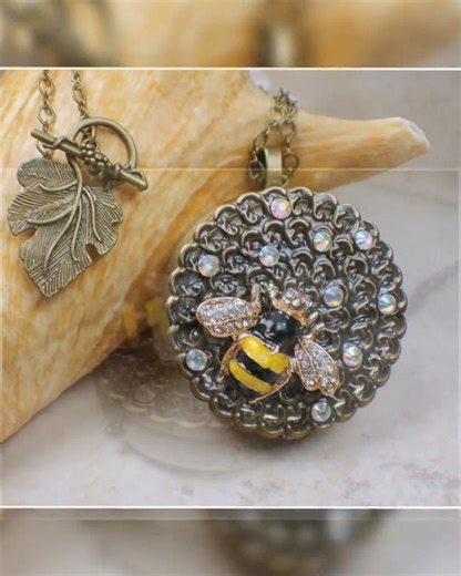 Bumblebee Music Box Locket