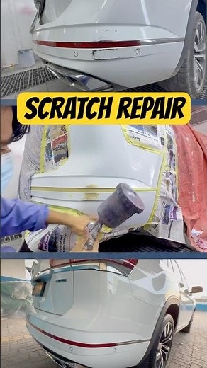 Car Bumper Scratch Repair & Paint Work | Full Process Before & After