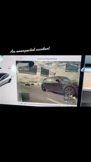 An unexpected accident #tesla #teslamodel3 #teslamodely #foryou #dae #dailyvlog #accident #caraccident