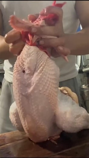 Raw Chicken Cutting Skills | Bloody Neck Handling | Street Style Butcher