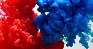 Colorful ink in water