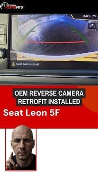 OEM Reverse Camera Retrofit Installed Seat Leon 5F