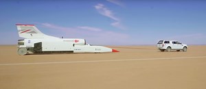 Bloodhound LSR On-Board Video Shows 628 MPH Desert Test Run
