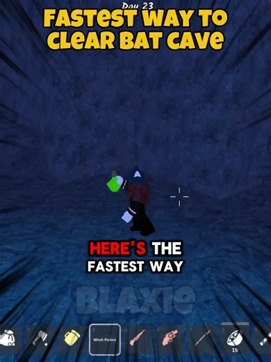FASTEST WAY to clear BAT CAVE  99 nights in the forest #blaxieroblox #roblox | Blaxie | Facebook