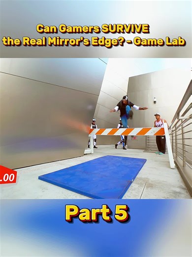 Can Gamers SURVIVE the Real Mirror's Edge? - Game Lab - Part 5 #usa #viral #fyp