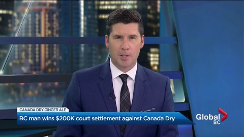 B.C. man wins $200K court settlement against Canada Dry