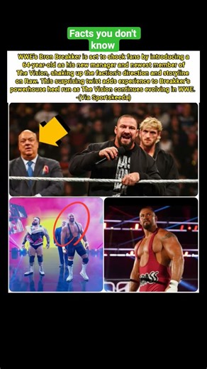 Bron Breakker’s SHOCKING New Manager on RAW 😱 #shorts #usa #uk #bronbreakker #paulheyman #viralvideo