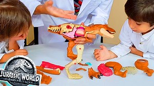 Dani y Evan aprenden Anatomia del T-REX con el profesor Bizcoché | Las Aventuras de Dani y Evan