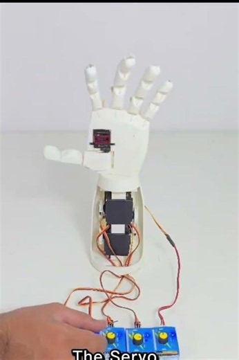 5 Finger Robotic Hand Using Servo Motors | Robotics Project #testinelectronics #robot