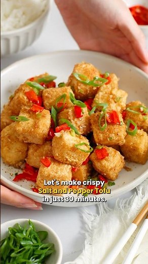 EASY Salt and Pepper Tofu 😍 #easyrecipe
