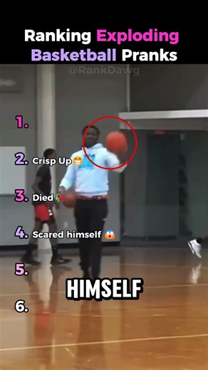 Which Exploding Basketball Prank Shocked You Most? #basketball #shorts