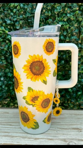 DIY Tumblers! No resin needed! Made with Multi Mod Podge and craft scrapbook paper. Make sure you seal the tumbler 3 times! #crafts #handmade #tumbler | Handmade Happy Hour with Cathie Filian