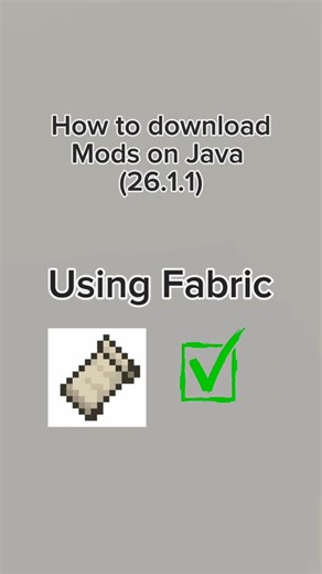 How to add mods to Java using fabric #minecraft #java #fabric #tutorial