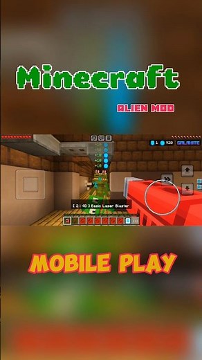 Minecraft Mobile Alien Mod Gameplay | Survival with Aliens 👽🔥 #minecraft #mod #minecraftsurvival