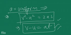 An object is moving with uniform acceleration. Its velocity aft... | Filo