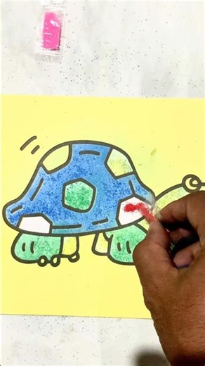 Red Sand Pour on Turtle Shell Pattern | So Satisfying