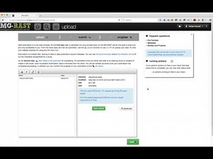 MG-RAST upload tutorial