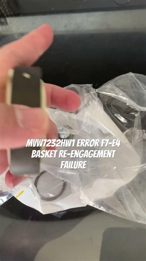 Maytag Washer Error F7-E4 Basket Re-Engagement failure | MVW7232HW1 #appliancerepair #shorts