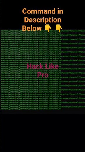 try this hack in windows CMD to look like pro hacker #shorts #windows #cmd #computerhacks