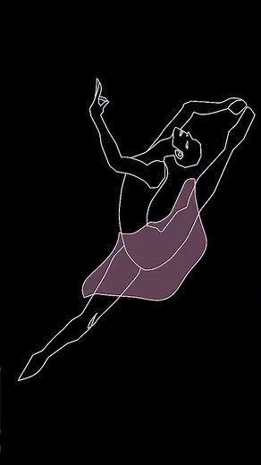 Sketch in Motion – Ballet Girl Line Study Animation