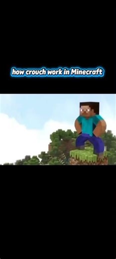 how crouch work in Minecraft
