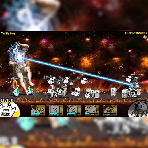 Kamehameha Canon vs Cat God #privatemerchant #thebattlecats #bcu #kamehameha