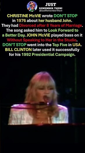 CHRISTINE McVIE Wrote DON'T STOP About Her DIVORCE 💔 Her Ex-Husband JOHN McVIE Played Bass on It 🎸