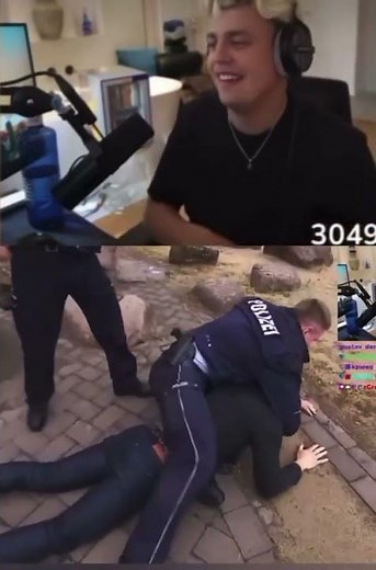 Papaplatte reacts to satire police chase. #twitch #memes #funny