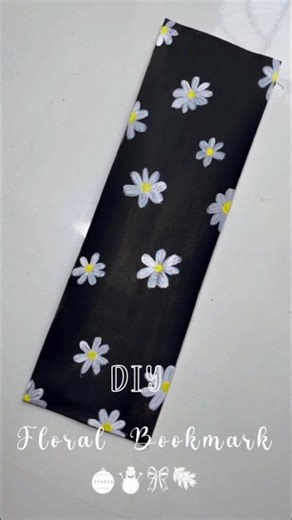 DIY Floral Bookmark Easy & Cute #aestheticart #diyart #artshorts #art #bookmark #painting #floralart