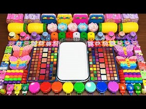 Mixing Makeup, Clay, Floam and More into GLOSSY Slime !!! Satisfying Slime Videos #363