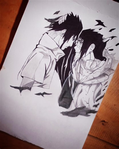 ITACHI 😞 SASUKE#drawing#shorts#viral
