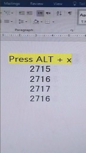 Press ALT + X in MS Word | Secret Unicode Symbol Codes Trick #unicode #foryou #viral #shortsvideo