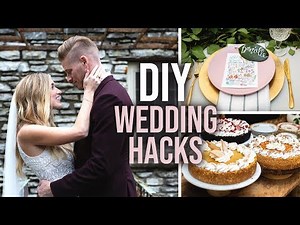 12 DIY Wedding Tips & Hacks!