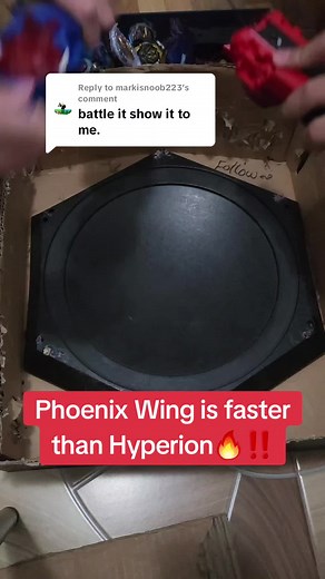 Replying to @markisnoob223 My Hyperion chip is broken, I'm using wyverns here !! #fyp #beybladex #beybladeburst #beybladeburstsparking