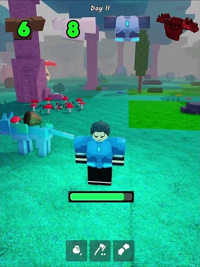 Mushroom Wolf🍄 Vs All Armors😂 | 99 Nights In The Forest🍄