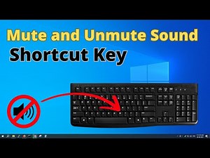 How to mute and unmute the sound shortcut key on the mouse and keyboard can save you