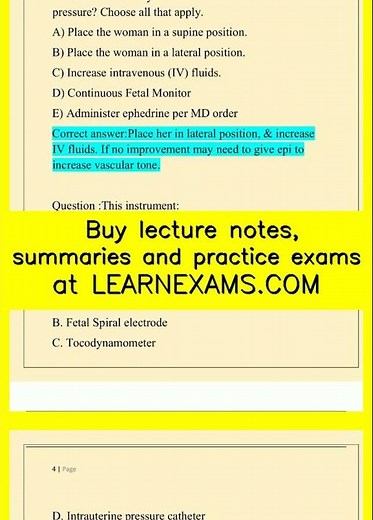 AWHONN ADVANCED FETAL MONITORING EXAM WITH ACCURATE AND VERIFIED QUESTIONS video