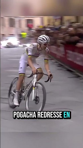 He crashed, tore his jersey, and still won