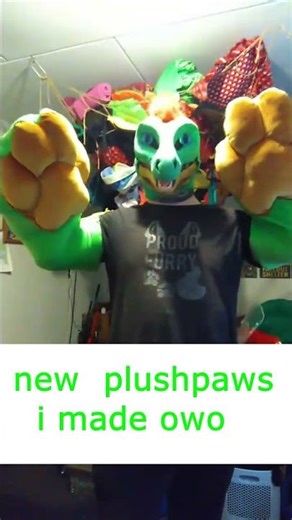 new plush paws #shorts #furries #fursuit